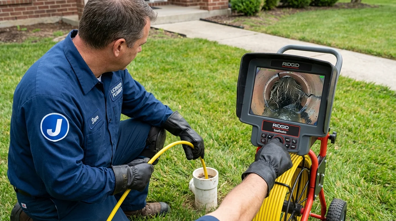Sewer camera inspection being performed by Johns Plumbing LLC in Morovis